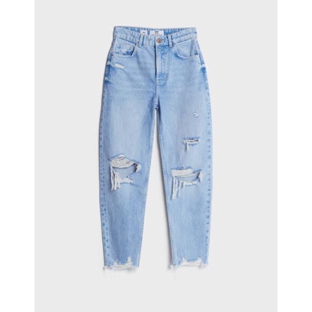 Bershka Olivia Mom Ripped Jeans