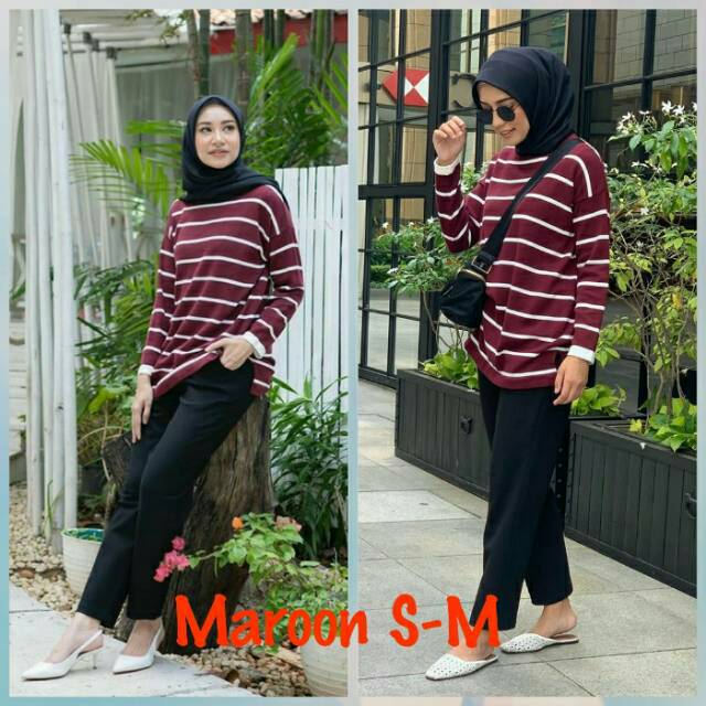 Stripes Cotton Sweater by Heaven Lights