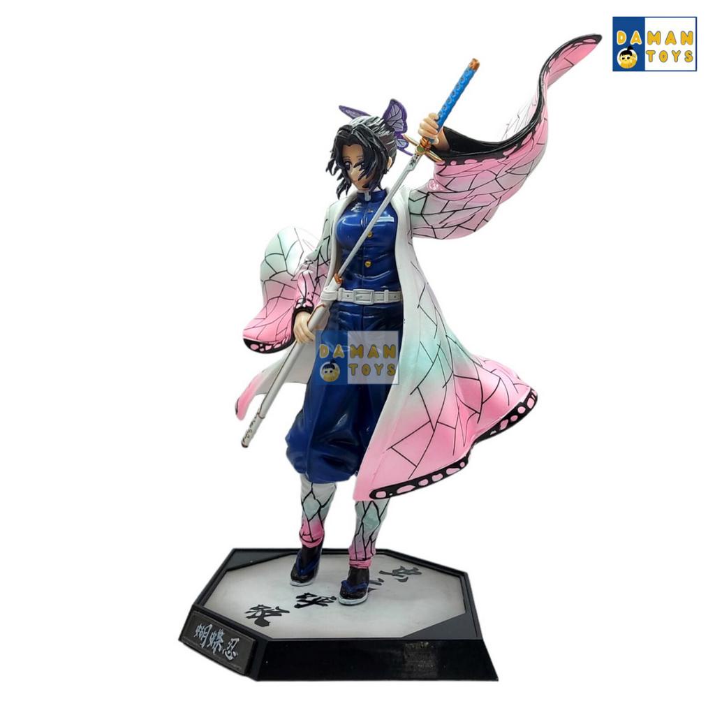 Action Figure Anime Shinobu Kocho 28cm Demon Slayer Pajangan Kimetsu No Yaiba