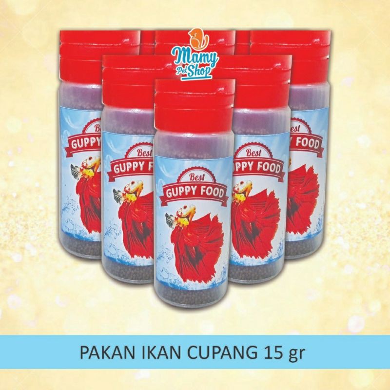 PAKAN IKAN GUPPY CUPANG 15 GR