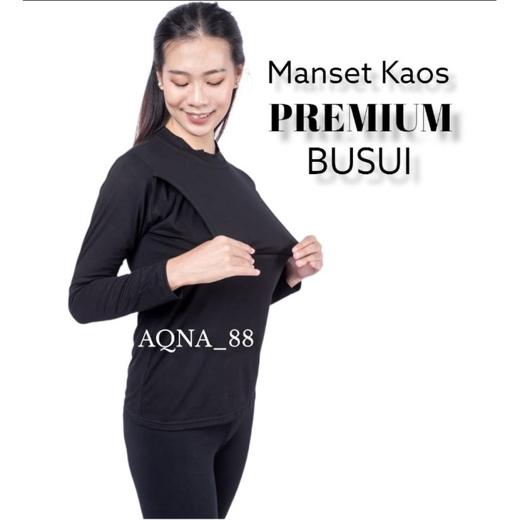 Kaos Busui | Kaos Menyusui | Inner Busui Lengan Panjang Premium