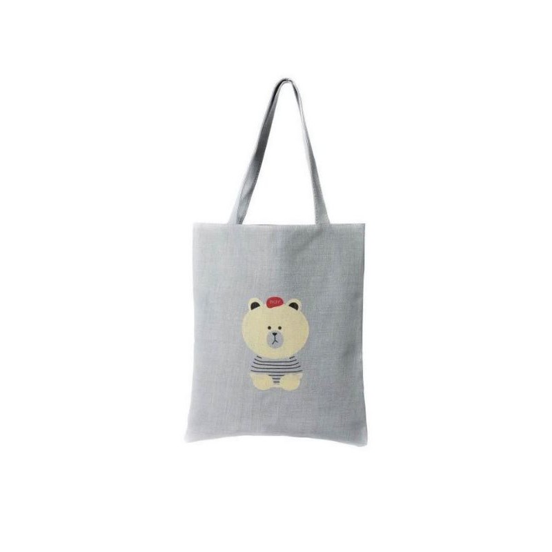 Totebag resleting cute bear hioki