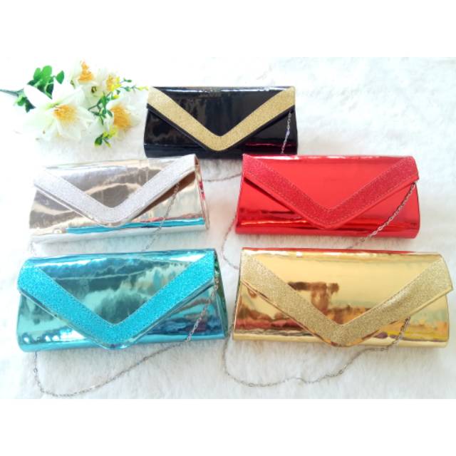 Clutch JENNIFER Tali Rantai Model Amplop