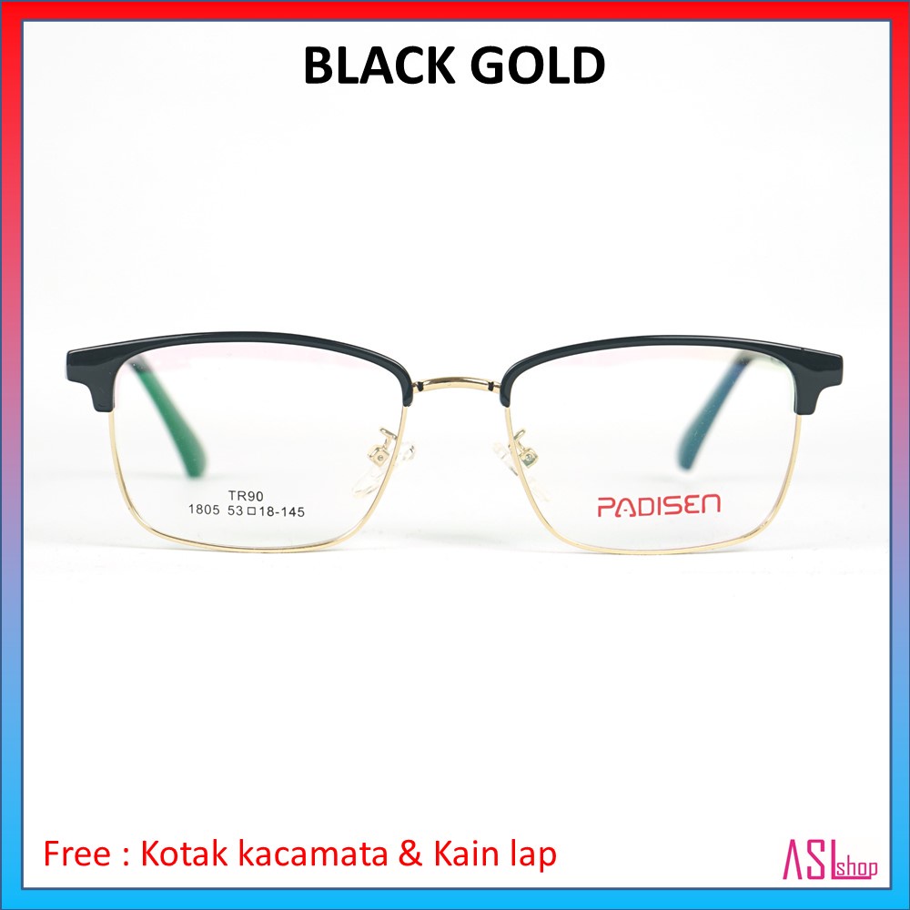 FRAME KACAMATA MINUS (PADISEN 1805) TR 90 + LENSA BLUERAY/PHOTOCROMIC