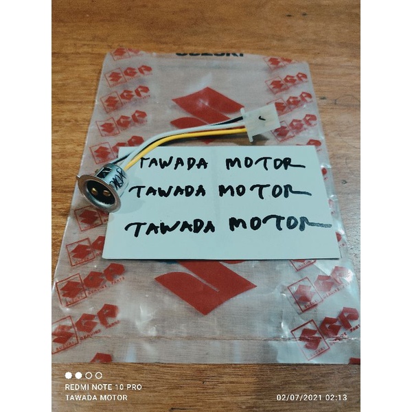 SOKET FITTING COB LAMPU DEPAN SUZUKI SATRIA 2TAK HIU DAN LUMBA ORIGINAL