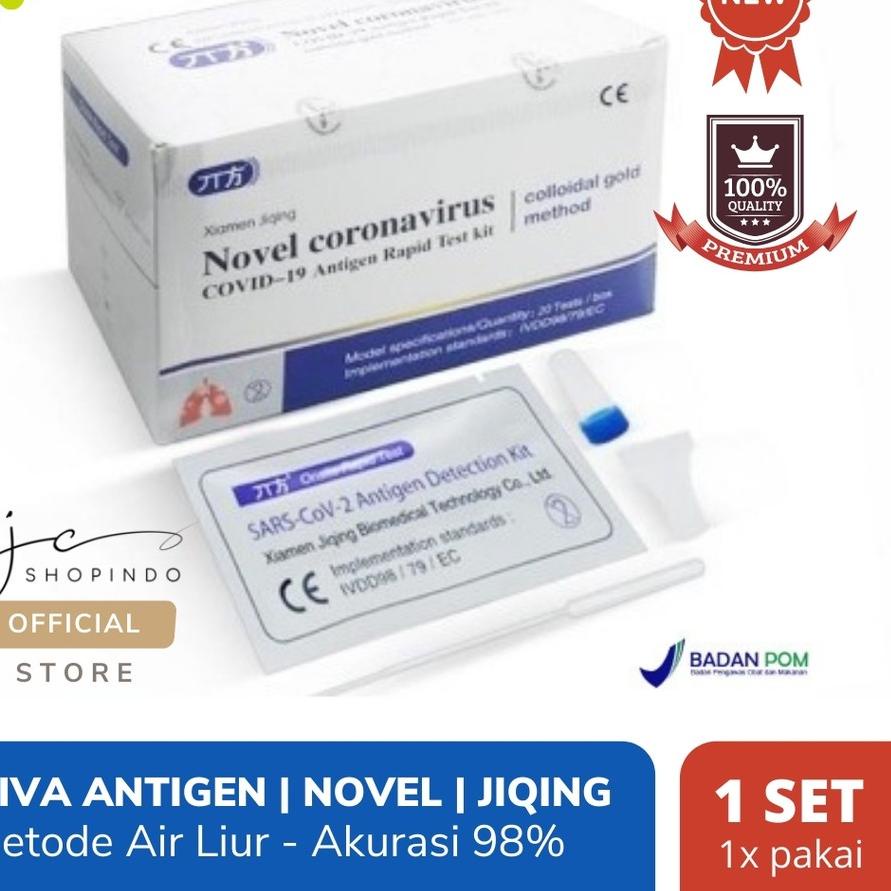 ☼ NEW Antigen Air Liur | Saliva Antigen Test | Merk Xiamen Jiqing | Satuan ✯