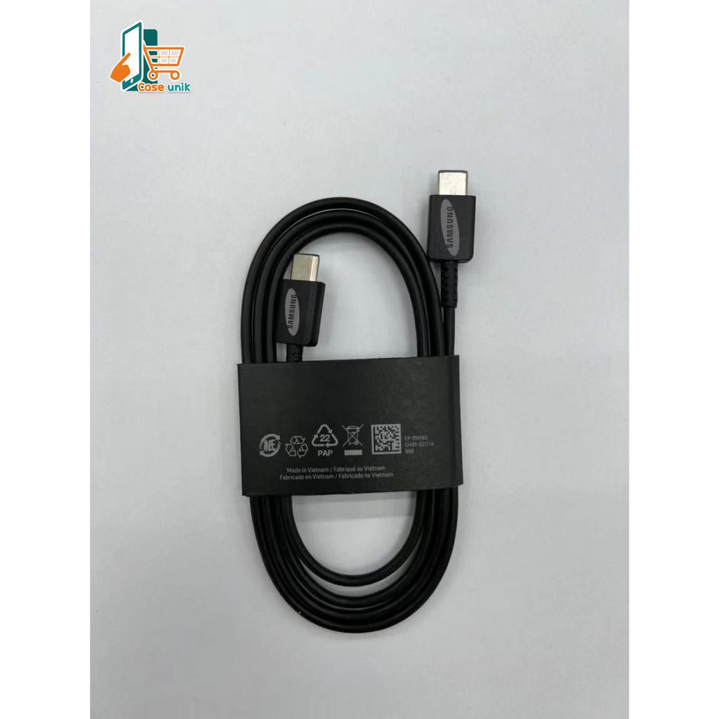 Kabel Data Cable Samsung cabutan S21 nonpack super fast Charging for Galaxy A23 A33 A53 A73 5G s21+ S21fe s21ultra s22 s22+ s22ultra note20 Note20ultra s23 s23+ s23ultra z flid 4 z fold 4 z flip 3 z fold 3 TYPE C TO TYPE C CS5759