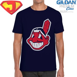 Kaos Baseball MLB - Cleveland Indians - Original Gildan Premium Cotton