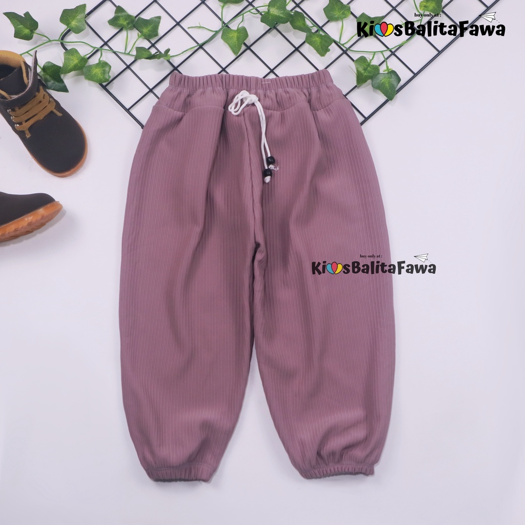 Jogger Molly Uk 3-4 Thn / Pants Celana Panjang Anak Perempuan Murah Joger Import Grosir Polos Murah babycinnamon