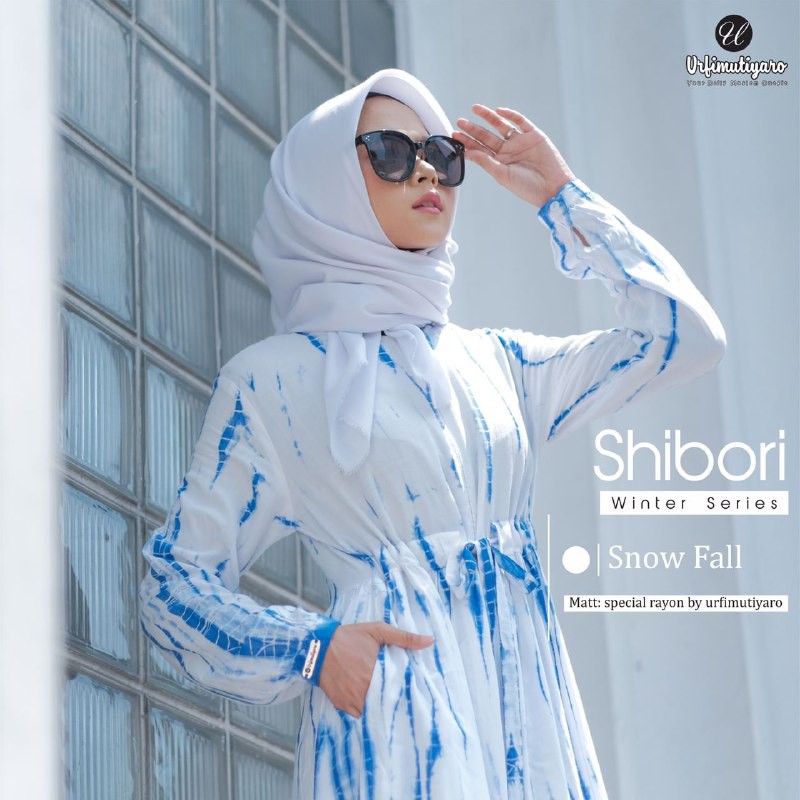 Gamis Wanita Seri Shibori By Urfimutiyaro