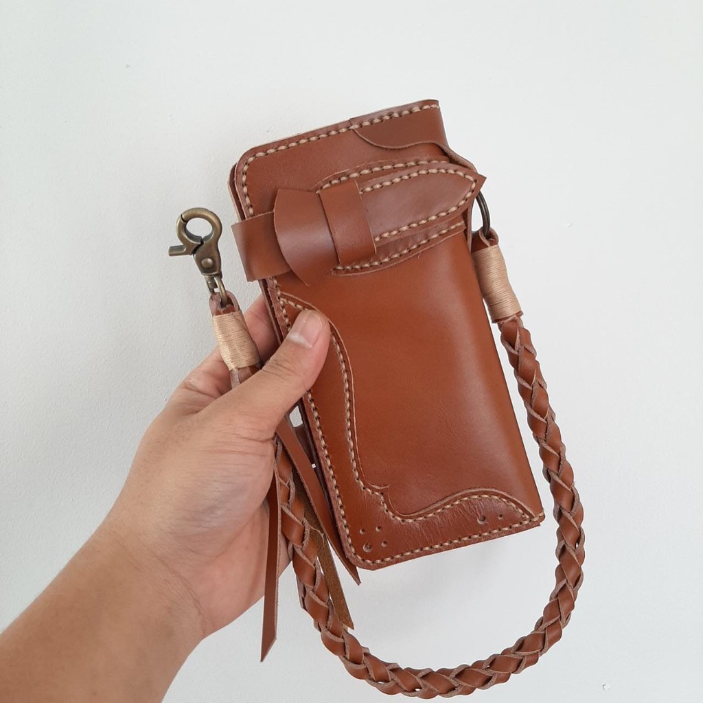 Dompet kulit asli pria panjang ASLI FULL GRAIN KuLit sapi ORI vintage ISHIYA O5G3