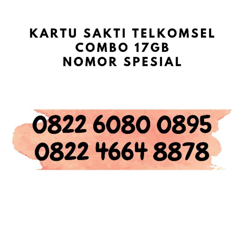 Kartu Sakti Telkomsel Nomor Perdana Combo 17gb 75ribu 25gb 100ribu Loop Unlimited Medsos Sepuasnya