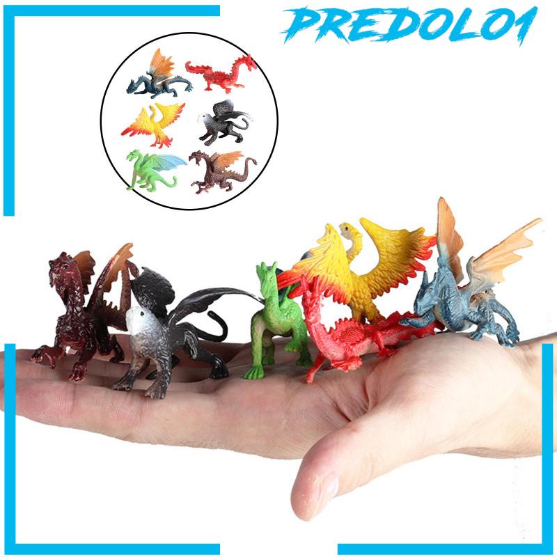 [PREDOLO1] 6 Pieces Dinosaur Model Action Figurine Teaching Prop Classrooms Rewards