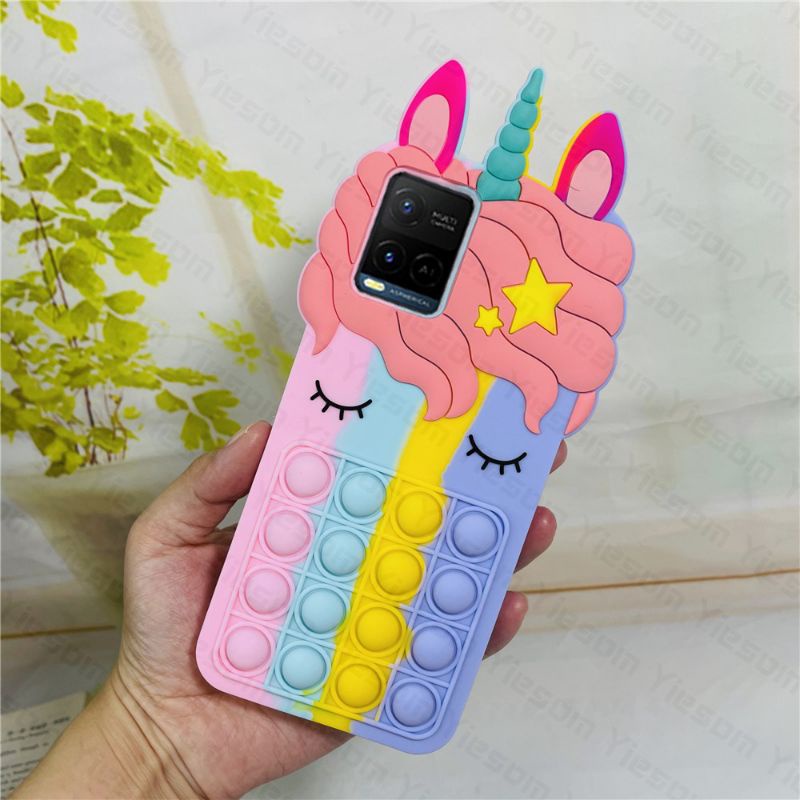 CASE VIVO Y21T Y21 Y21S Y33 Y33S CASING POP IT POLOS UNICORN