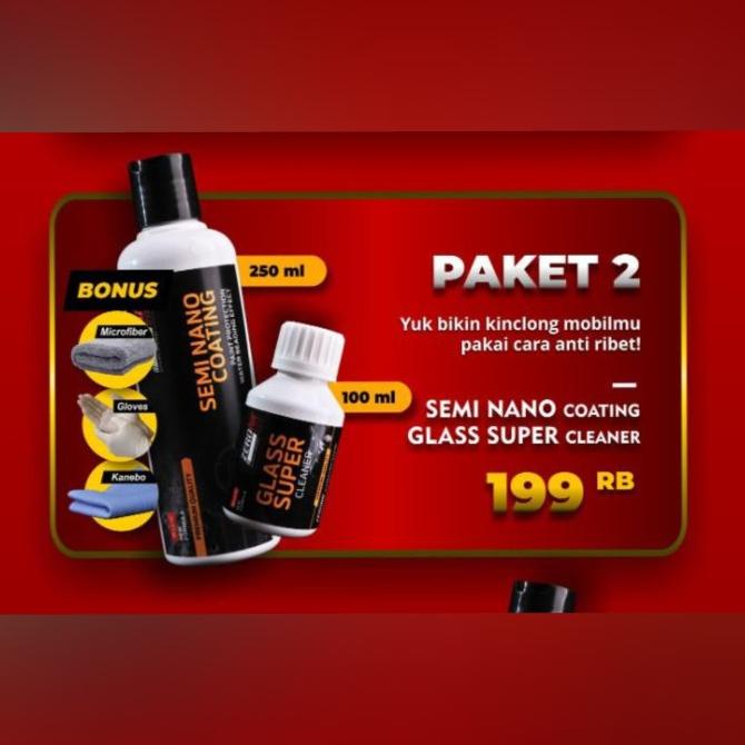 Paket Coating Pembersih Mobil Zerone Pembersih Jamur Kaca