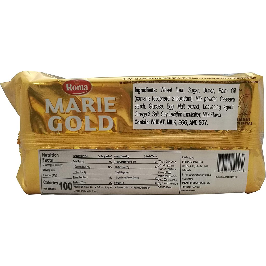 [HALAL] Roma Marie Gold Double Milk 220gr / Choco 110gr Meri Gold Susu Biskuit Roma