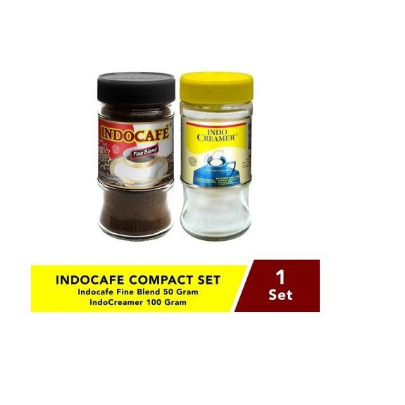 

KOPI BUBUK INSTAN| INDOCAFE ORIGINAL BLEND PLUS KRIMER KECIL SET