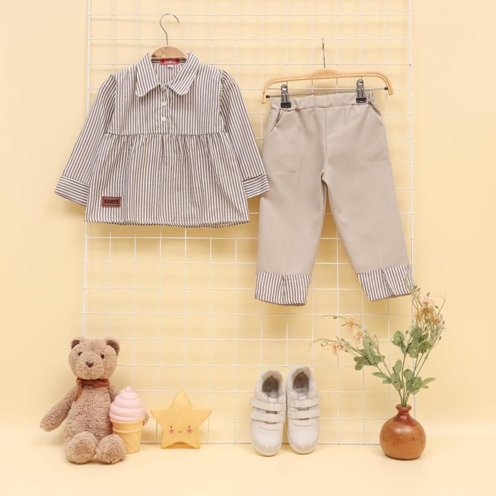 DISCOUNT 9.9 PROMO-SETELAN ANAK PEREMPUAN BAJU ANAK PEREMPUAN TERBARU 1-5 TAHUN SETELAN SALUR SETELA