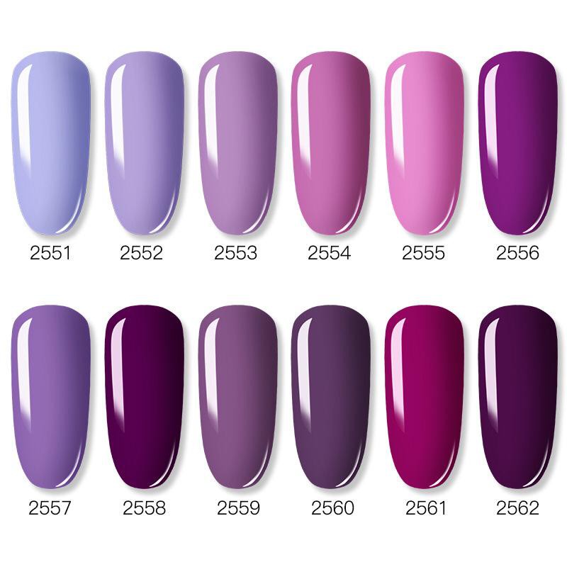 Rosalind PURPLE COLOR SERIES Gel Nail Polish UV LED