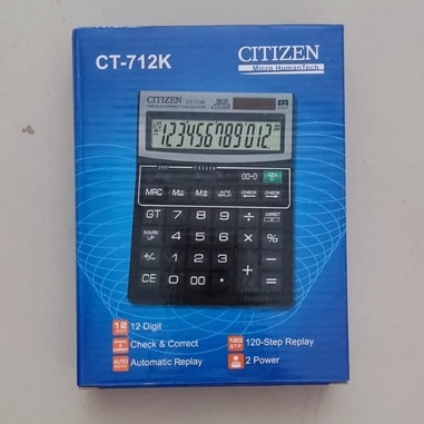 

Kalkulator Citizen CT 712 K Calculator Alat Hitung 12 digit