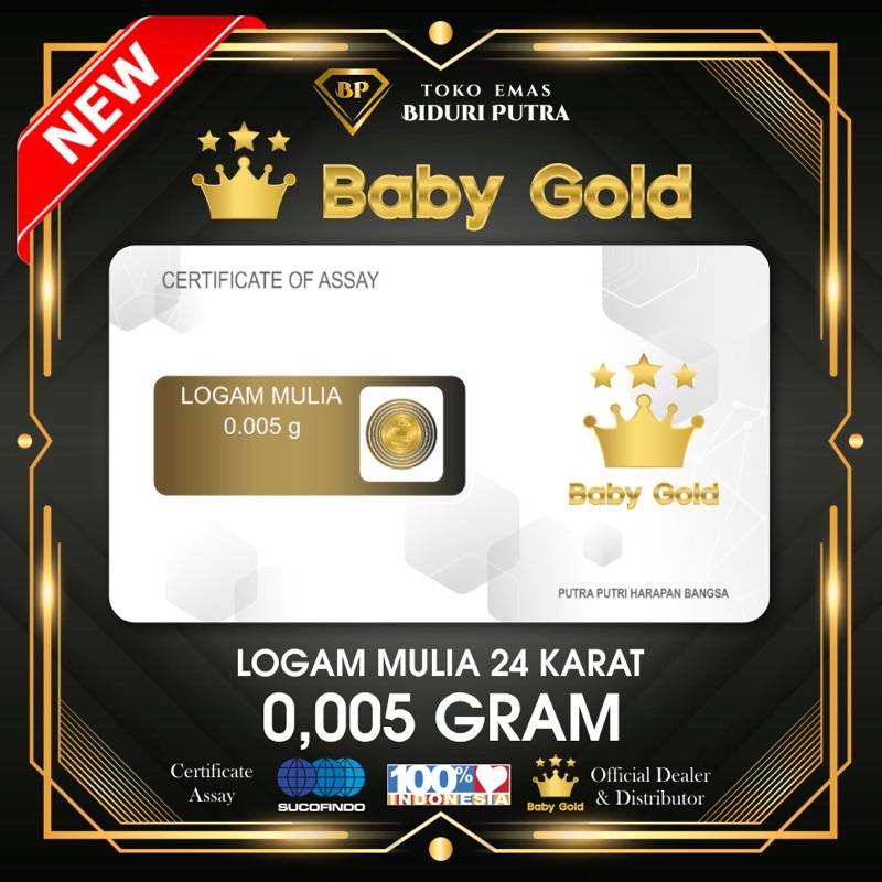 EMAS MINI Micro gram 0.005gram LOGAM MULIA 24KARAT DIJAMIN ORIGINAL 100% EMAS MURNI ASLI TERMURAH MINI GRAM / MINI GOLD / Baby gold UNTUK SOUVENIR HADIAH MASKAWIN GIFT PRODUK