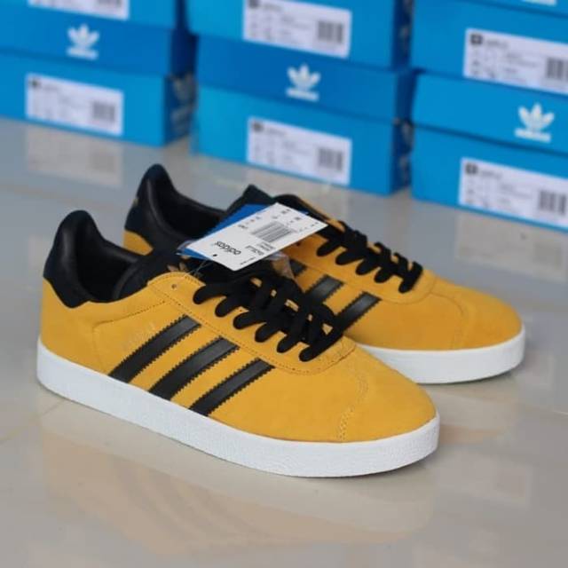 adidas gazelle mustard