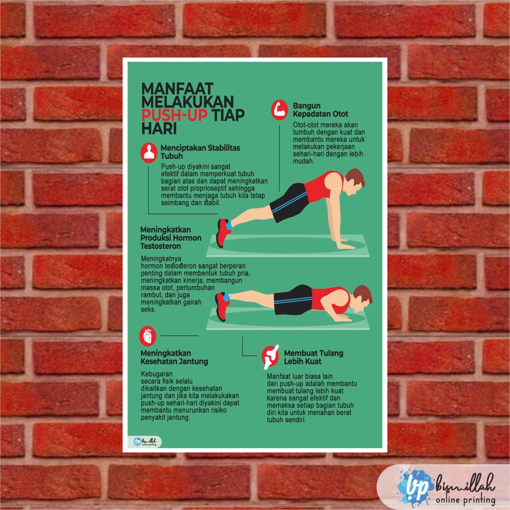 

Poster Kesehatan Manfaat Melakukan Push Up Tiap Hari