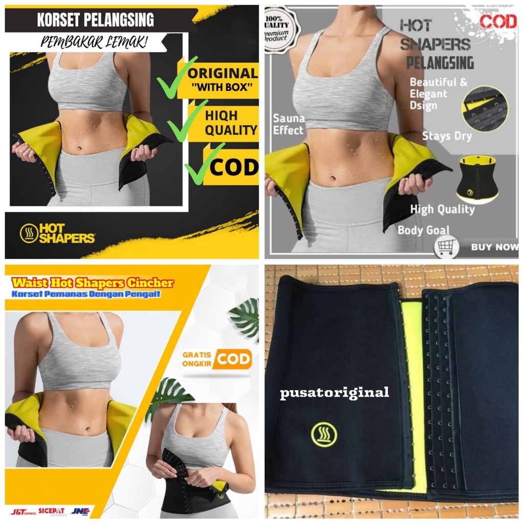 Korset Hot Shapers Neotex Slimming Waist Chincer Dengan 3 Pengait