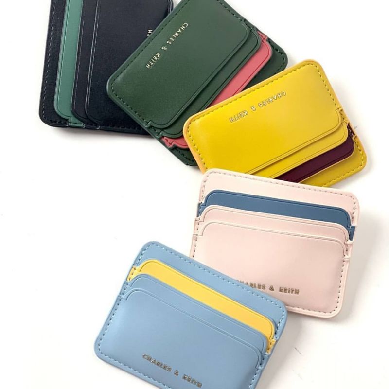 7.7 SALE | CK Two-Tone Multi Slot Card Holder