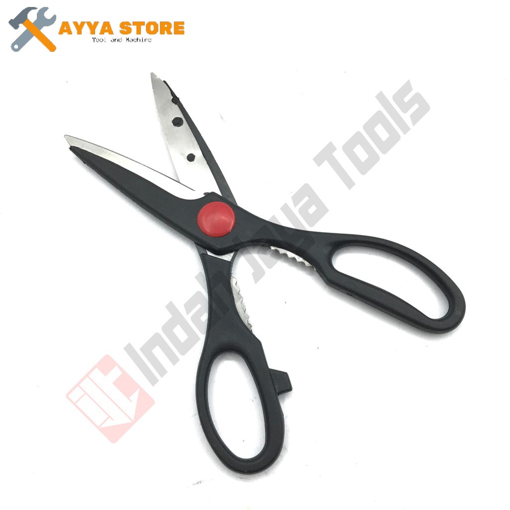 

HITAM GUNTING SAYUR - Gunting Dapur Multifungsi Kertas Kodok Kain Ayya