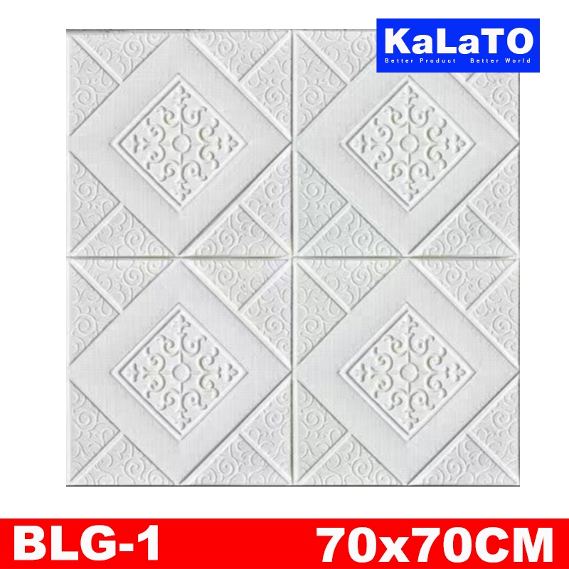 (KaLaTO) Wallpaper dinding 3d motif gambar wallfoam Dekorasi Kamar murah 70x77cm-BLG-1 3.5mm