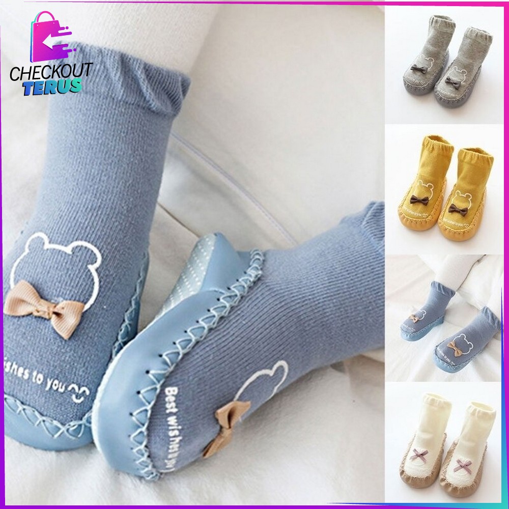 CT P93 Sepatu Kaos Kaki Bayi Prewalker Anti slip Baby Socks Sepatu Bayi Motif Lucu Sepatu Kaos Kaki Anti Tergelincir