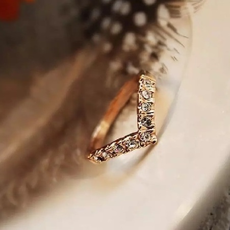 ✿AYN✿ Cincin Wanita FA59 Love Diamond Fashion Aksesoris Korea Cute