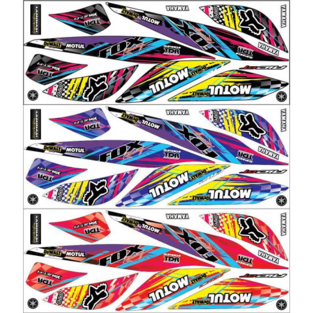 Striping Mio GT Variasi Sticker Stiker Scotlite Skotlet Motor Body List Skotlet Listt Motor Lis List