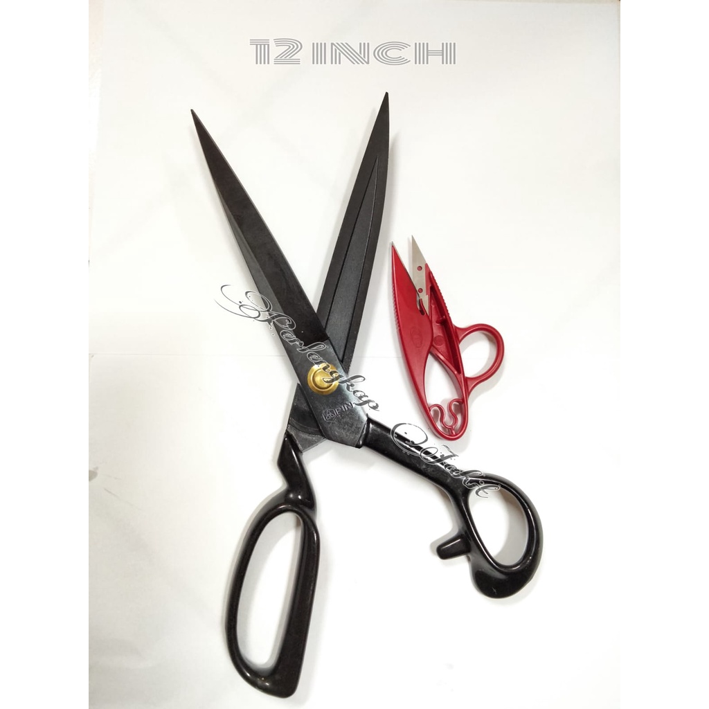 Gunting Potong Bahan Kain Gunting Pin Merah 1094 1194 High Quality 8” 9” 10”