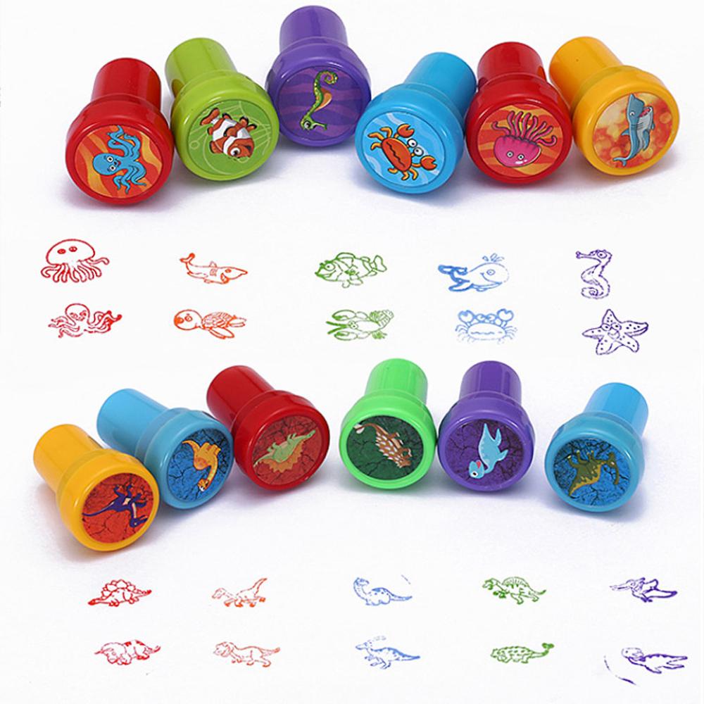 Agustina Anak Stamp Stamper Mainan Multicolor Scrapbooking Scrapbook DIY Panda Perangko Karet