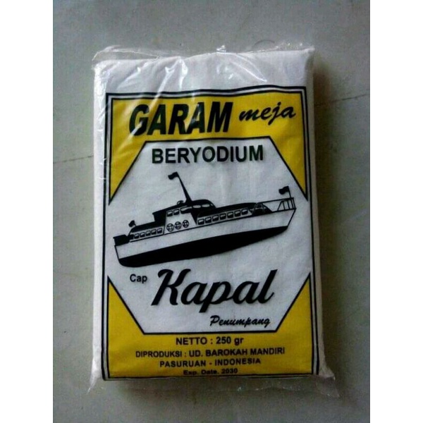 

Garam Cap "Kapal" Beryodium 250 Gram