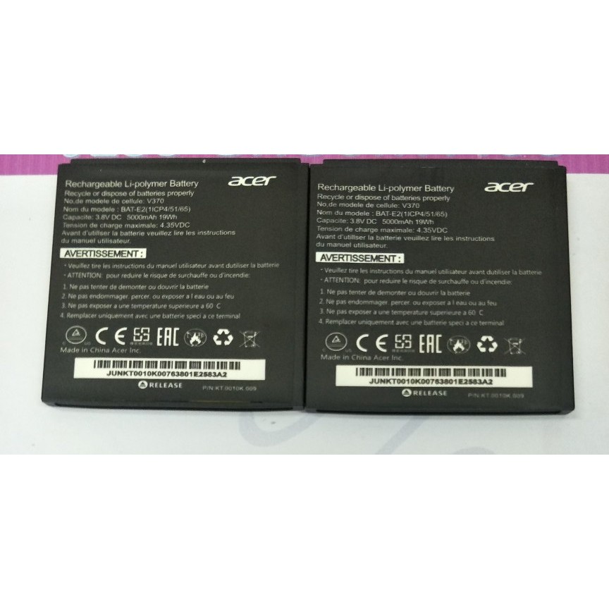 Battery Batre Baterai Acer LIQUID E2 V370 BAT-E2 BATE2 BAT E2