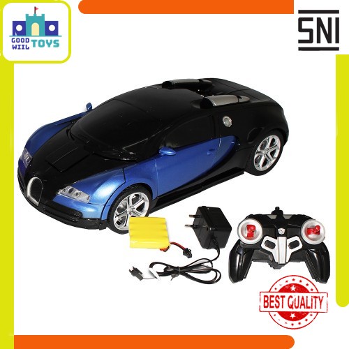 Mainan Mobil Remote Control Remot Autobots 2in1 Anak Laki Laki