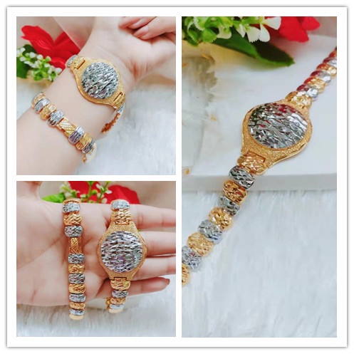 Gelang Xuping Rantai Kombinasi Lapis Emas Perhiasan Fashion 1239-1241