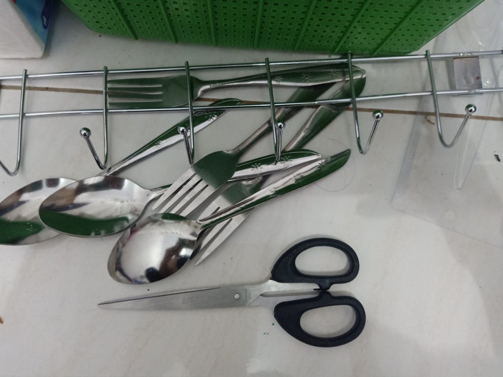 Sendok Makan Garpu Stainless Bahan Tebal Murah!