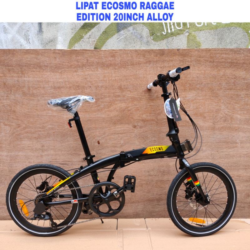 Sepeda Lipat Element Ecosmo Raggae Edition Alloy 20Inch Rem hydraulic