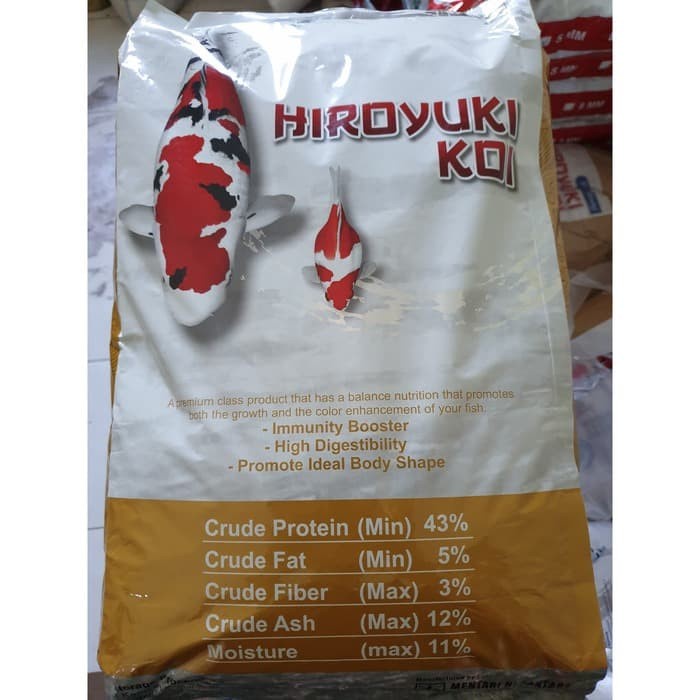 Hiroyuki Repack 1kg 1 Kg Pakan Ikan Koi Premium Hi High Growth &amp; Color