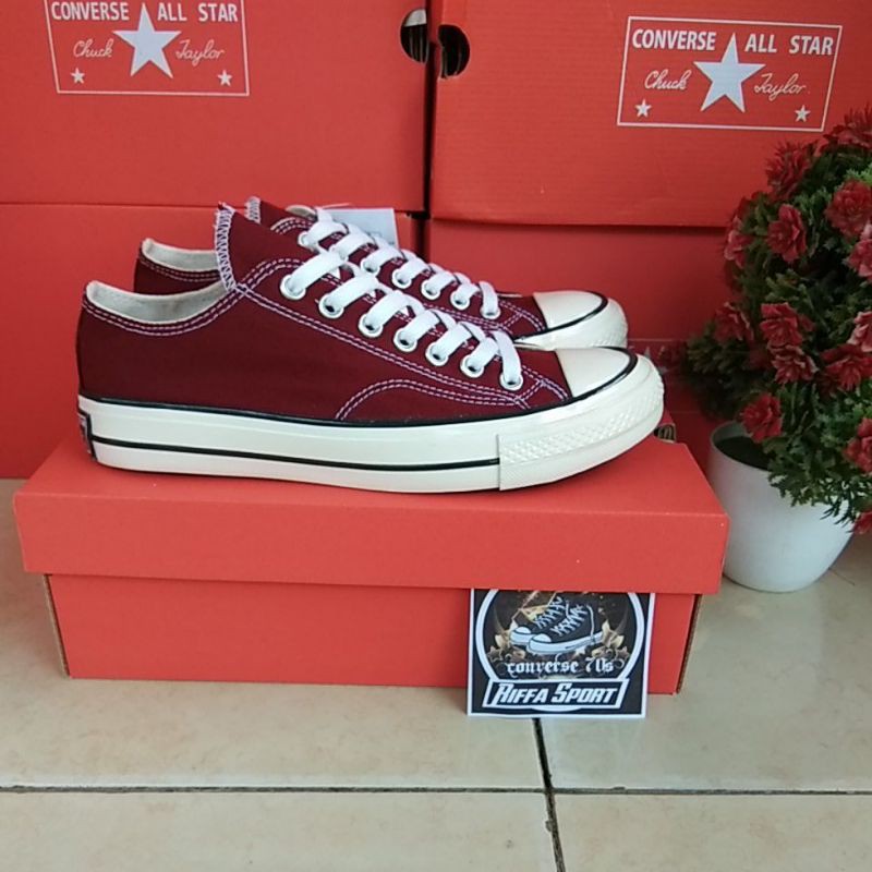 SEPATU CONV3RSE 70S MAROON PREMIUM BNIB MURAH