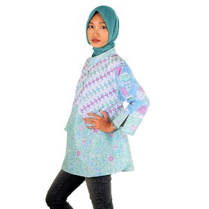 Blouse Wanita I Blus Batik I Blus Kerja Wanita Batik Vina - Warna 1