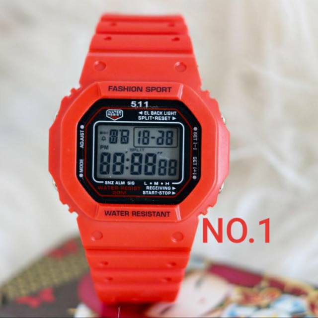 JAM TANGAN DIGITAL PRIA 511 SN102 ORIGINAL WATER RESISTANT