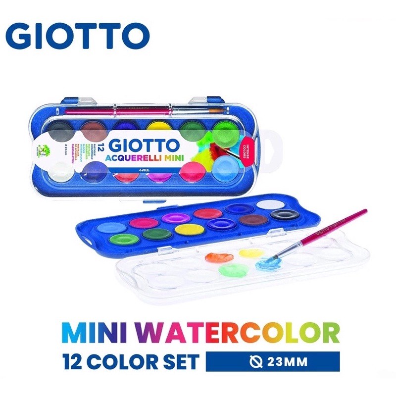

Giotto mini cat air padat/watercolor block 12clr (diameter block 23mm)