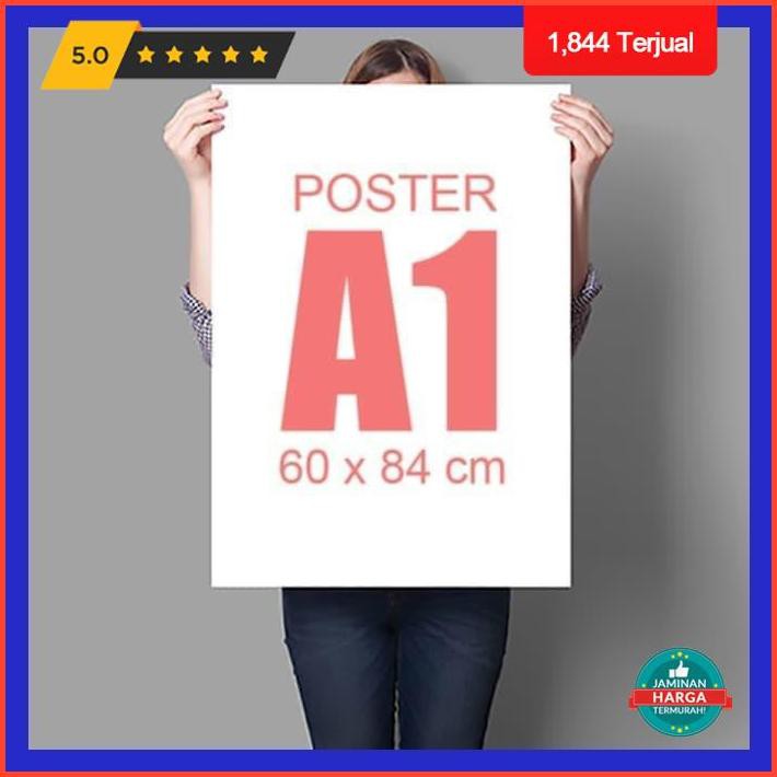 Cetak Poster Kartu Abjad Jasmine Jaya Premium