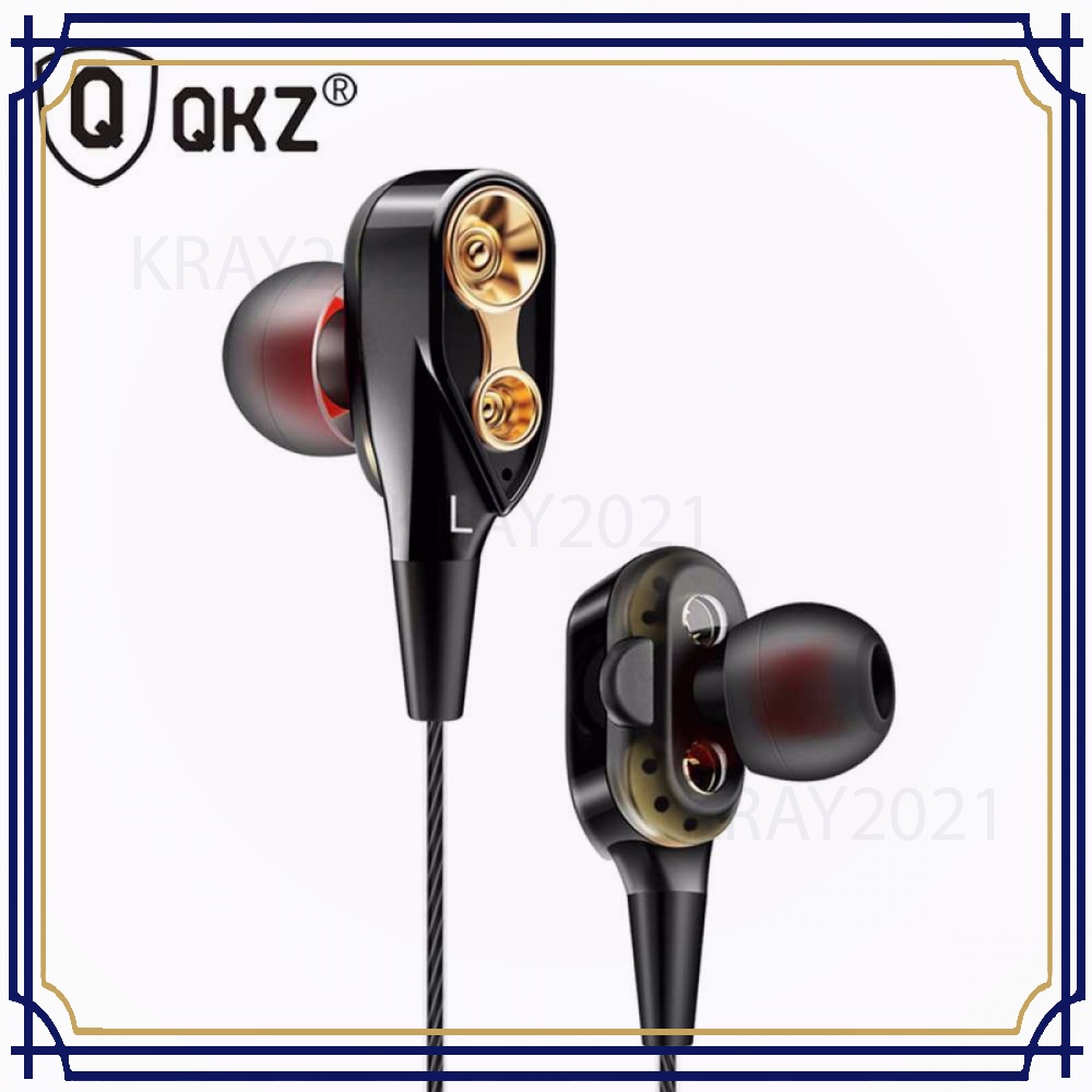 Dual Driver Earphone HiFi Dengan Mic - EP048