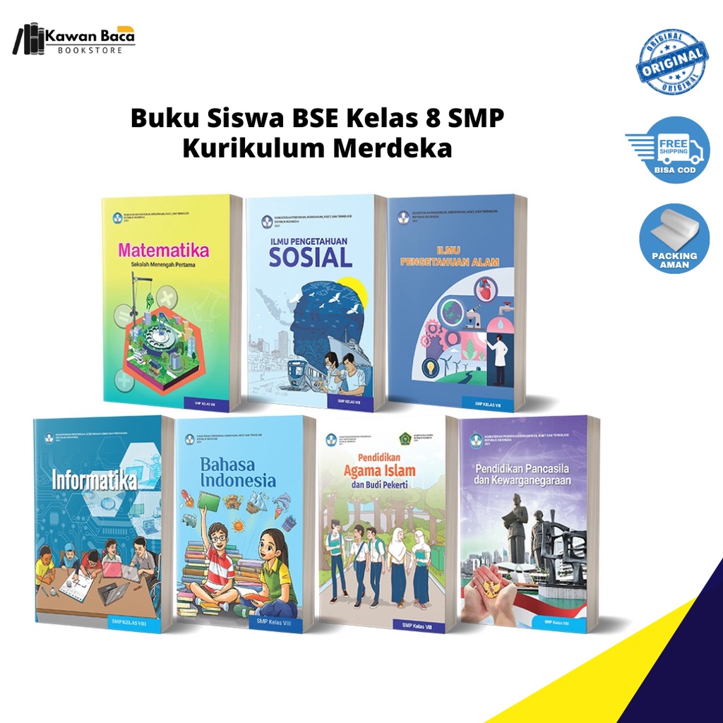 Jual Buku Paket Kurikulum Merdeka Kelas 8 SMP Untuk Siswa | Shopee ...